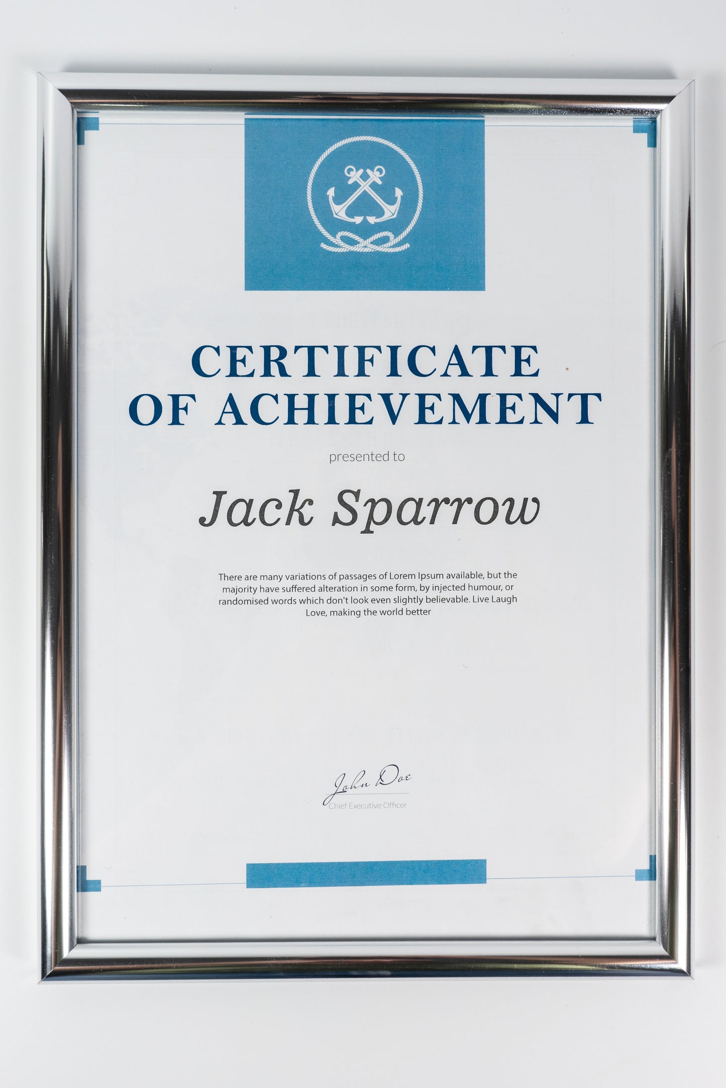 Certificate Frame (A4)