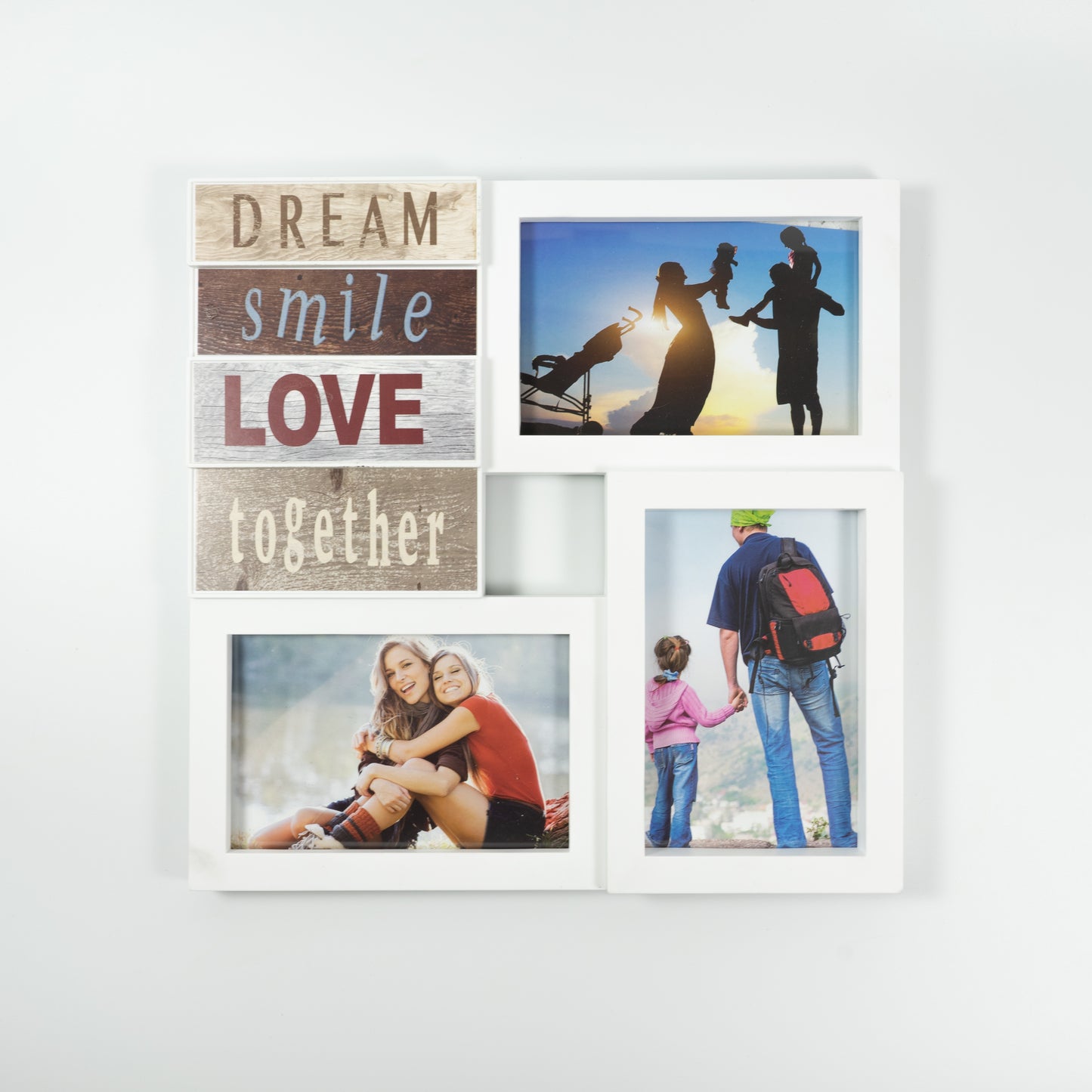 'Dream, Smile, Love Together' Photoframe